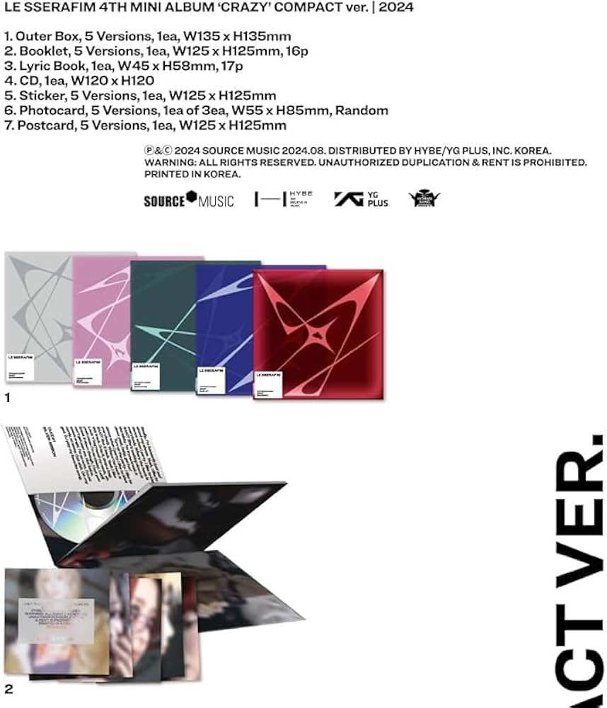 Amazon.co.jp: COMPACT ver. ルセラフィム - 4TH MINI CRAZY Chaewon