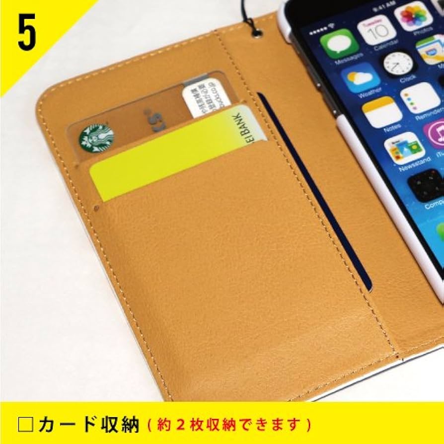 Amazon.co.jp: 手帳型スマートフォンケース チェック ブルー×ピンク