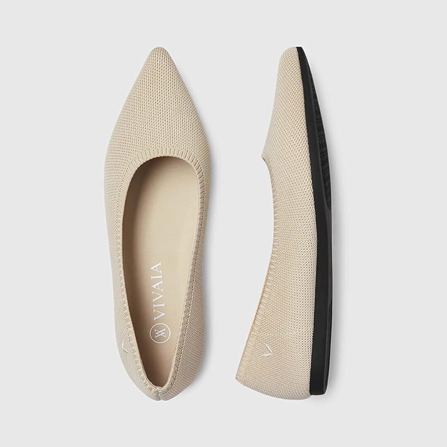 Amazon | [VIVAIA] Aria ポインテッドトゥ バレエシューズ レディース