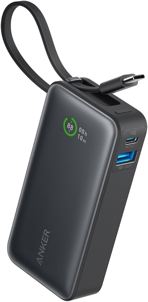 Amazon | Anker Nano Power Bank (30W, Built-In USB-C Cable