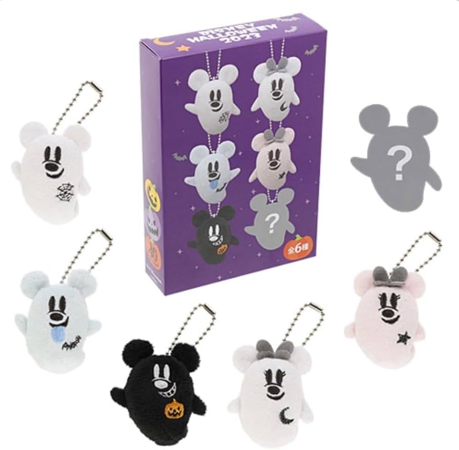 Amazon.co.jp: ミッキーマウス ゴースト ぬいぐるみチャームセット（全