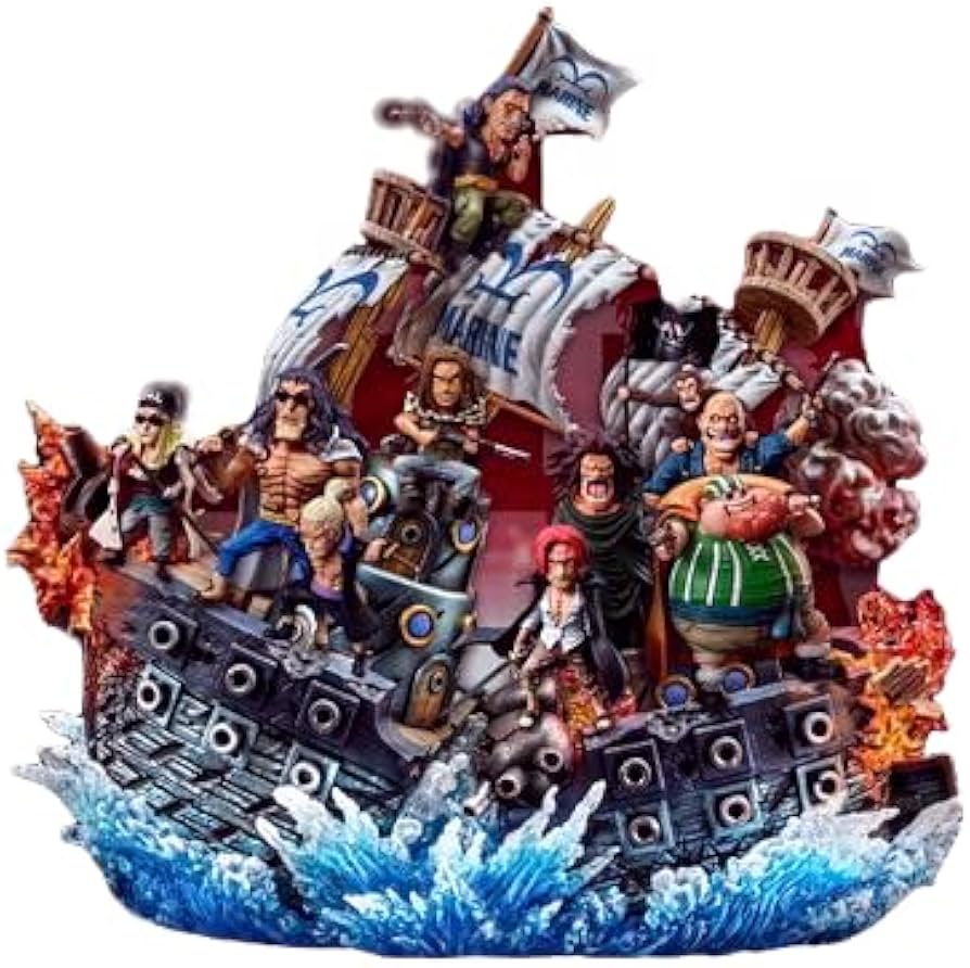 Amazon | 予約赤髪海賊団全員フィギュアエフェクト台座 ガレージキット