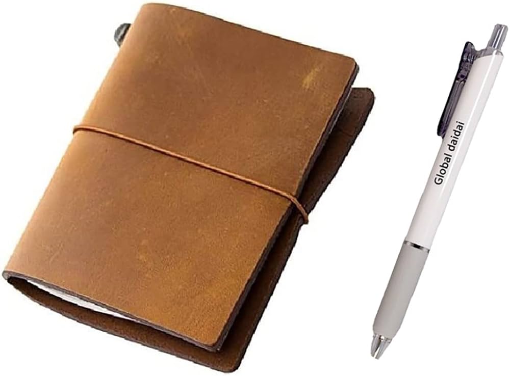 Midori Traveler's Notebook - Starter Kit, Camel (Passport Size)+