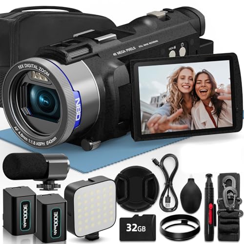 Amazon | NBD 4K 4800万画素 ビデオカメラ WiFi機能【超軽量】16倍