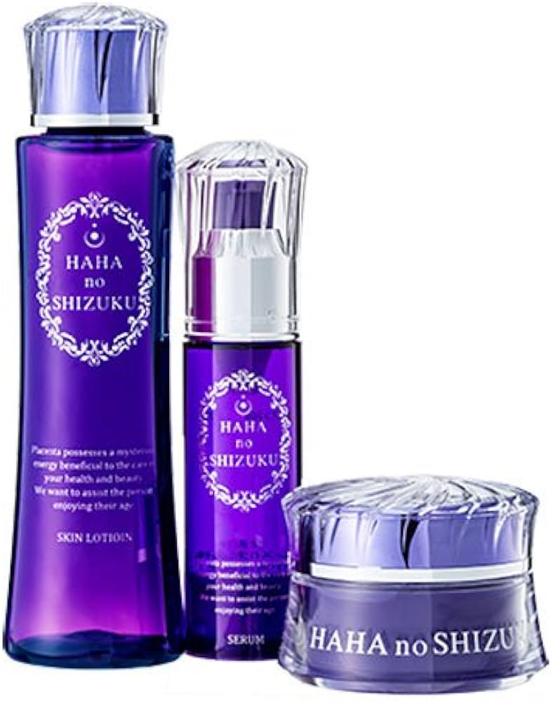 Amazon.co.jp: 母の滴 スーパープラセンタ化粧品 スキンケア 3点セット