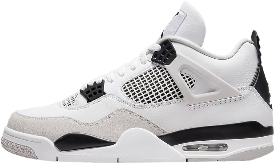 Air Jordan 4 Retro - 308497 106, White/Black-neutral Grey, 10