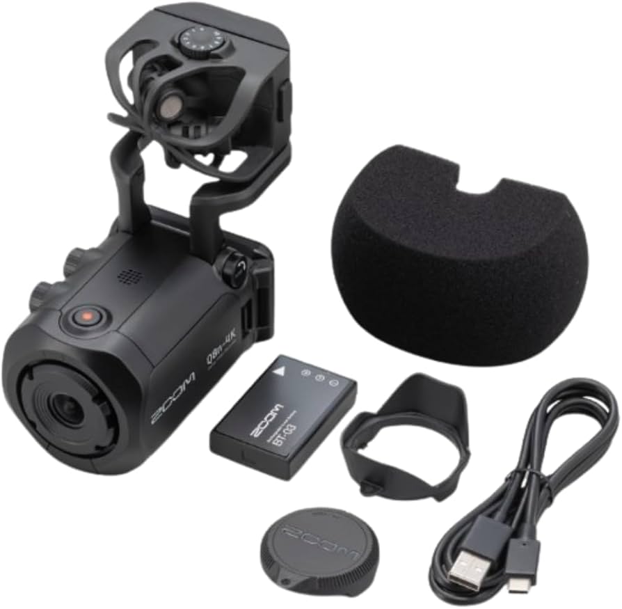 Amazon.co.jp: ZOOM 4Kビデオカメラレコーダー Q8n-4K XLR 2系統入力