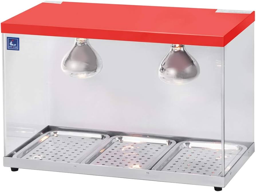 Amazon.co.jp: 業務用フードケース ホットショーケース 3面ガラス(背面