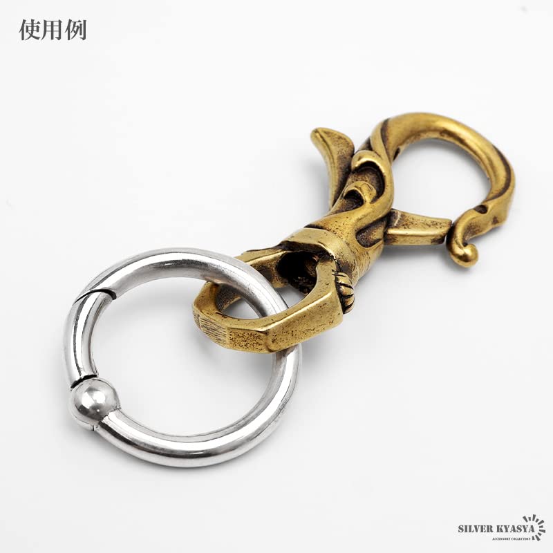 Amazon.co.jp: [silver KYASYA]シルバー925 キーリング メンズ