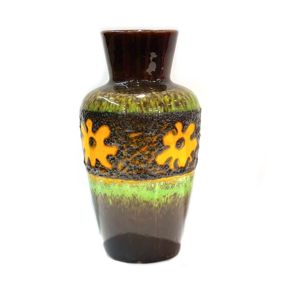 Amazon.co.jp: フラワーベース 花器 花瓶 Fat Lava 西ドイツ 陶器