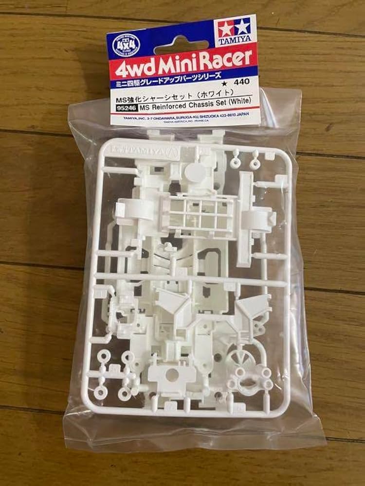 Amazon.co.jp: ミニ四駆 MS強化シャーシ ホワイト 白 : ホビー