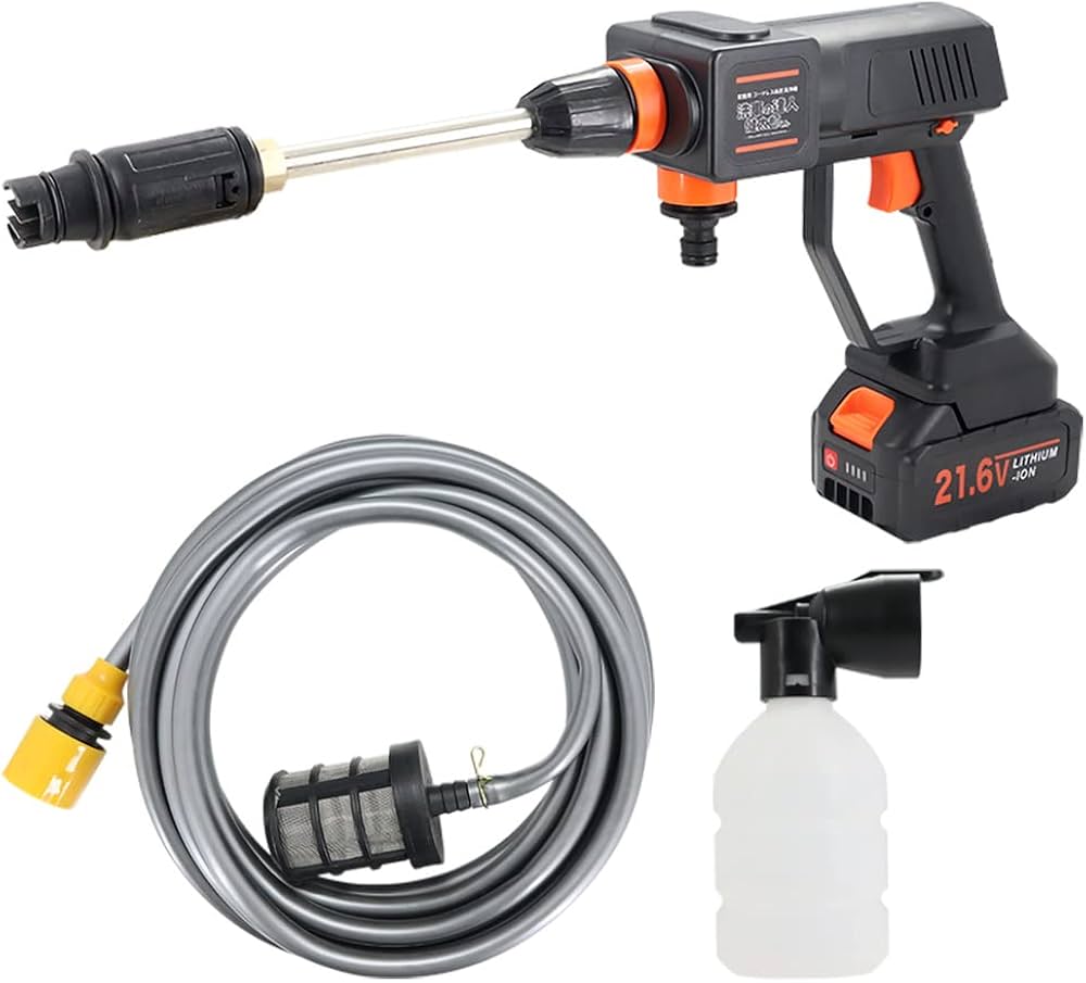 Amazon | 高圧洗浄機/コードレス/充電式/泡噴射/汲み上げ給水タイプ