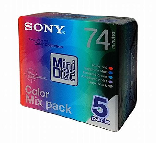 Amazon | SONY 録音用MD(ミニディスク) Color Mix Pack 74分 5枚パック