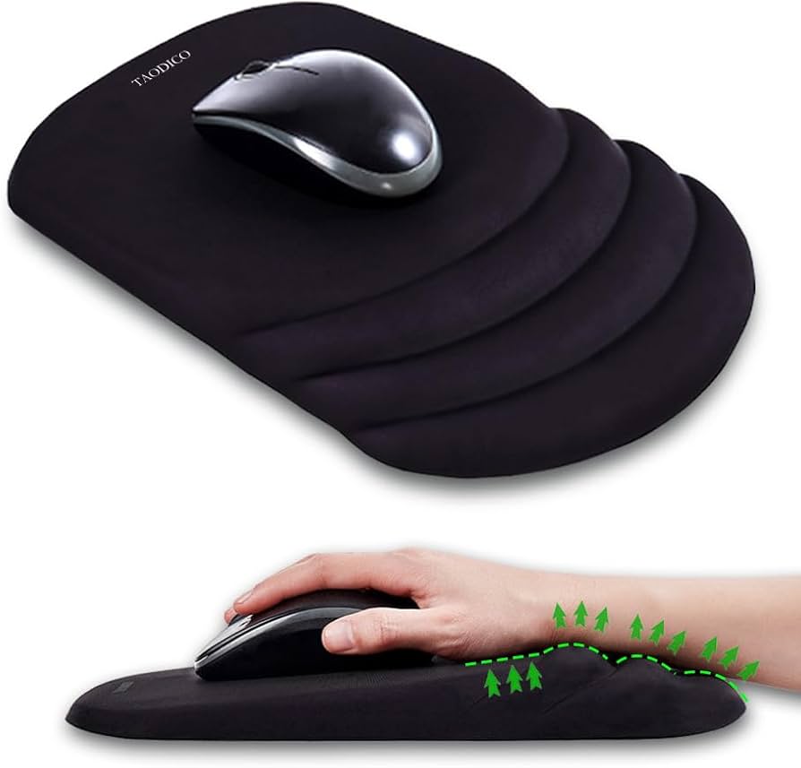 Amazon.co.jp: TAODICO 人間工学マウスパッド リストレスト付き ミルク
