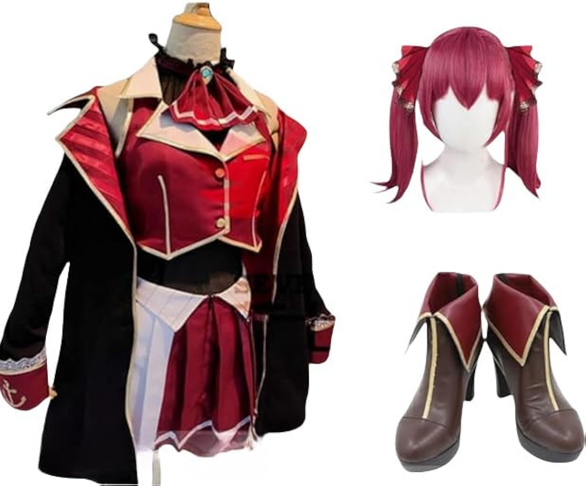 Amazon.co.jp: [AGOS] 即納 ウィッグ、靴付き 宝鐘マリン ほうしょう