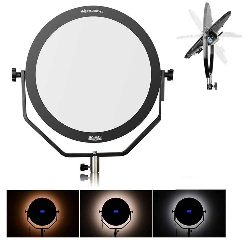 Amazon | FalconEyes 48W 3000k-5600k 2色 調整可能 撮影ledライト led