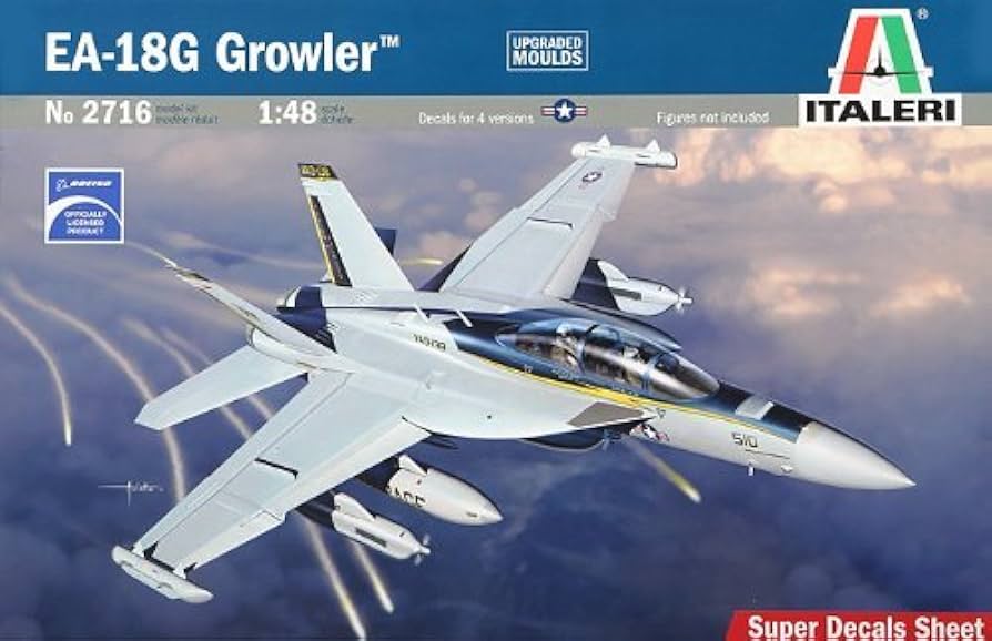 Amazon.com: Italeri 2716 1: 48 EA-18G Growler Model Plane Kit