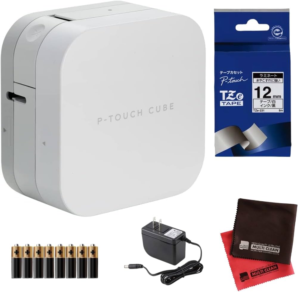 Amazon.co.jp: 【白テープ付】ブラザー ラベルライター PT-P300BT P