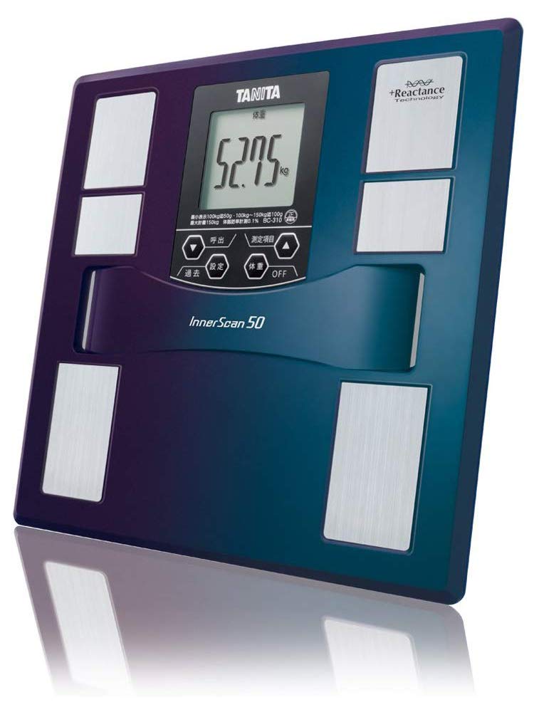 Amazon | タニタ 体重 体組成計 50g 最薄 日本製 ブルー BC-310 BL