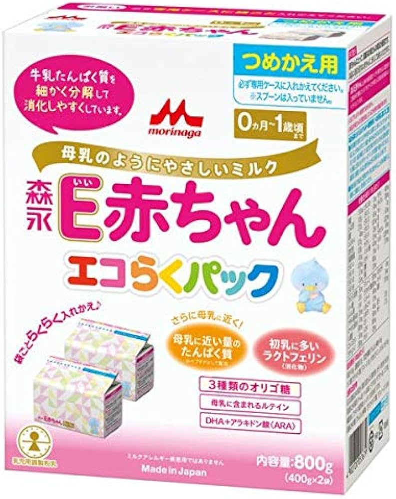 Amazon.co.jp: 森永 エコらくパック つめかえ用 E赤ちゃん 800g (400g