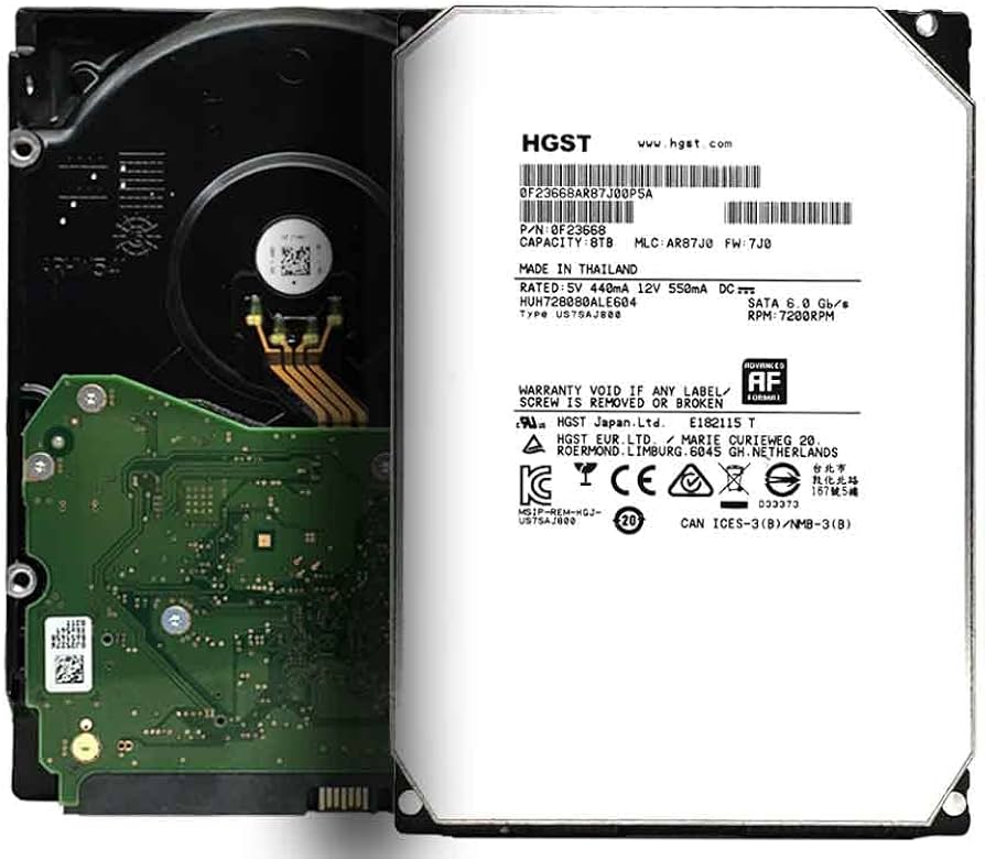 Amazon.com: HGST HUH728080ALE604 Ultrastar He8 (Helium Platform