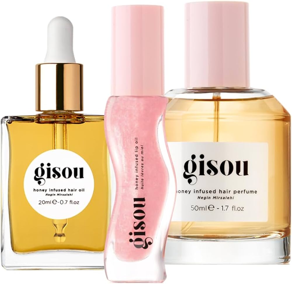 Amazon.com: Gisou Honey Gloss Hydration Trio, Wildflower Honey