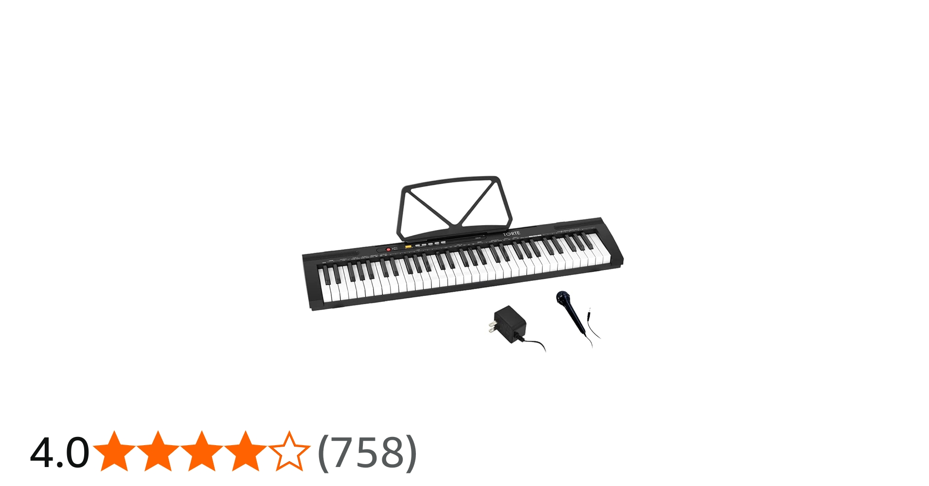 Amazon.co.jp: TORTE トルテ 電子キーボード 61鍵盤 日本語表記 300