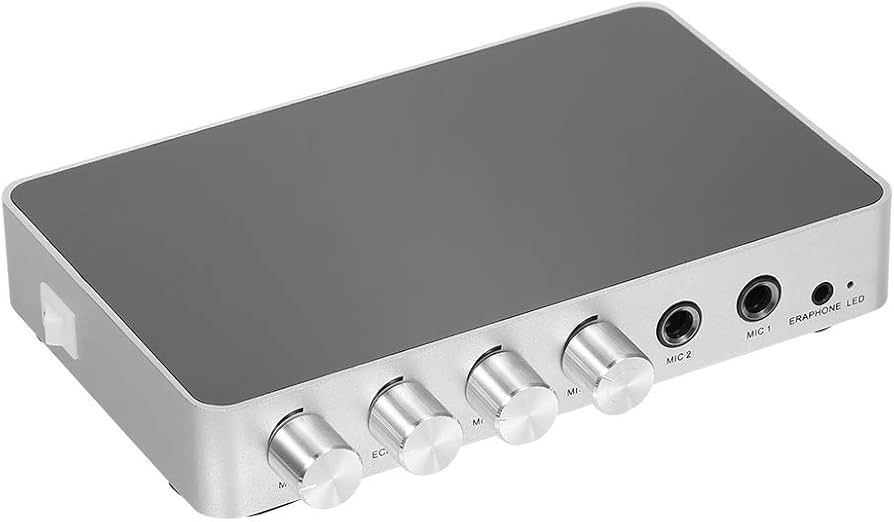 Amazon | KM200 カラオケサウンドミキサー ポータブル-マイク