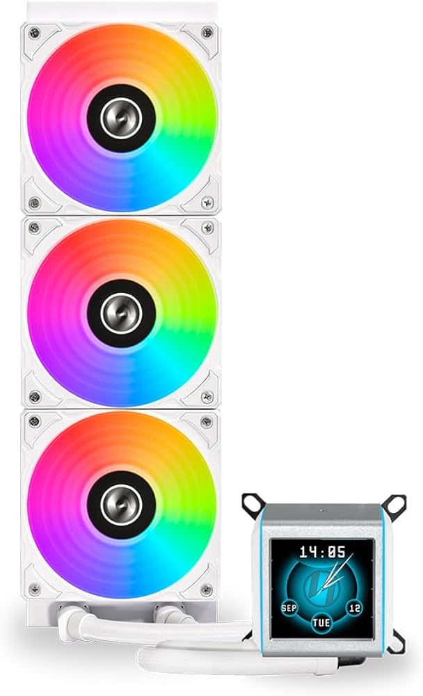 Amazon | LIANLI 水冷CPUクーラー Galahad II LCD 360 White 液晶