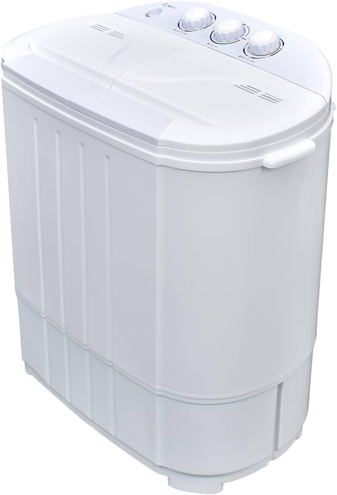 Amazon | サンパーシー 小型洗濯機 二槽式 洗濯容量3.6kg 脱水容量2kg