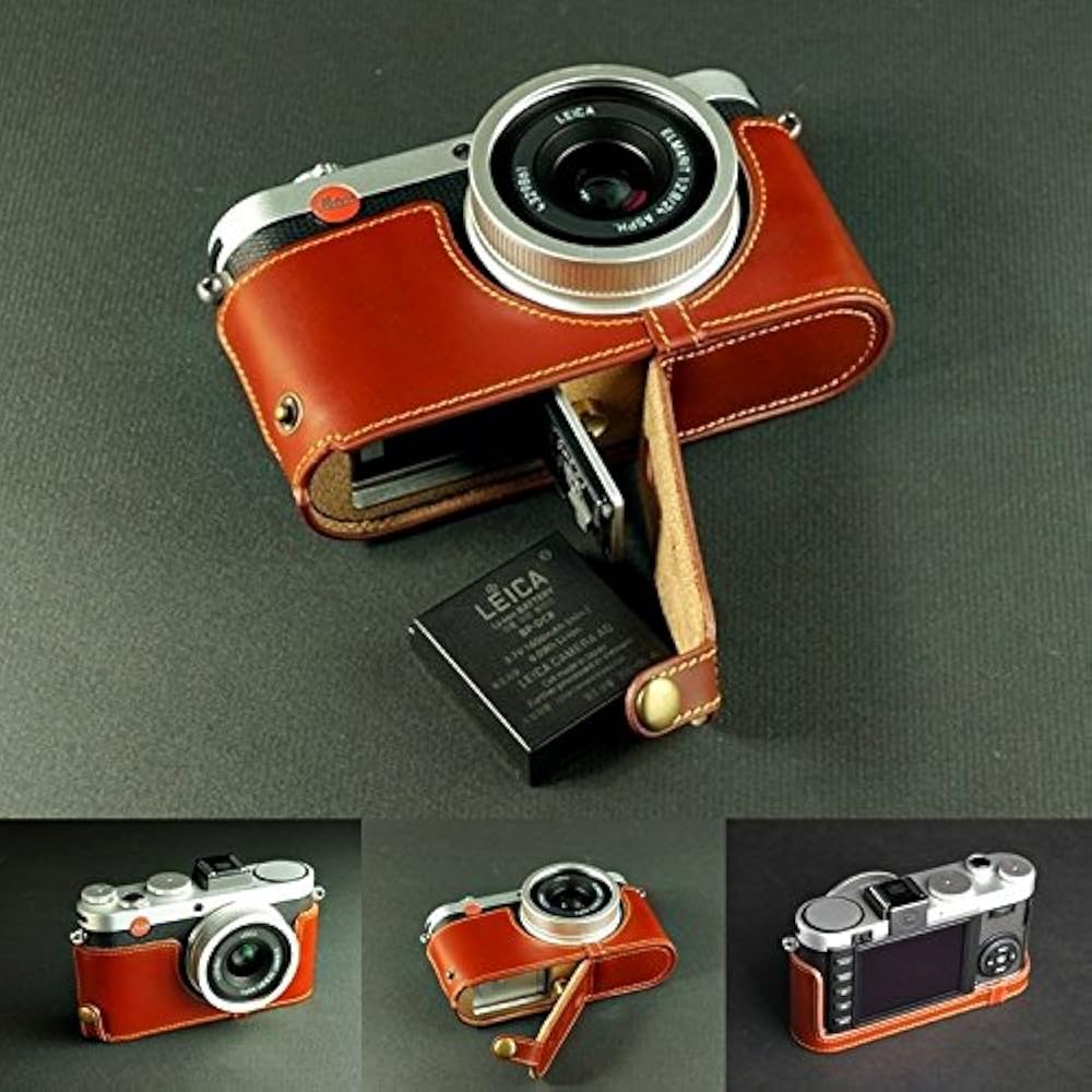 Amazon.co.jp: LEICA ライカ X2 X1用本革カメラケース(電池,SDカード