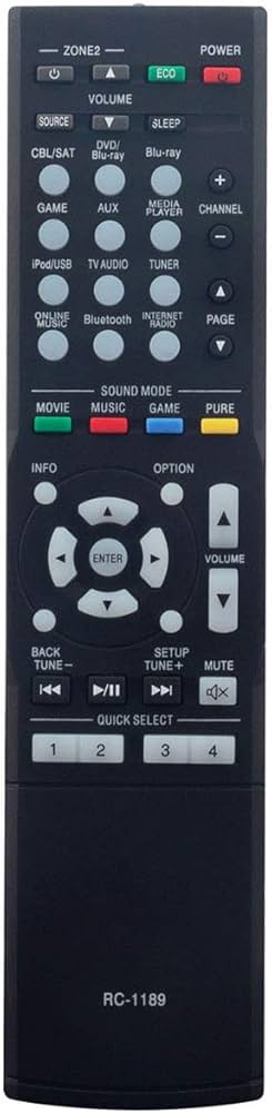 Amazon.com: RC-1189 Replacement Remote Control Applicable for
