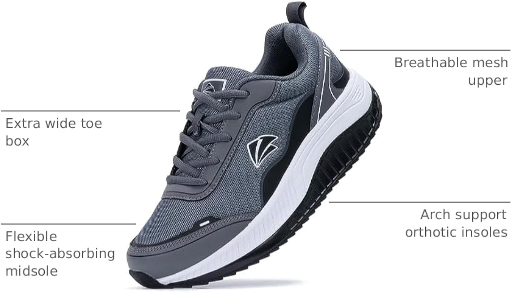 Amazon.com: QAUPPE Womens Walking Shoes with Arch Support Wide