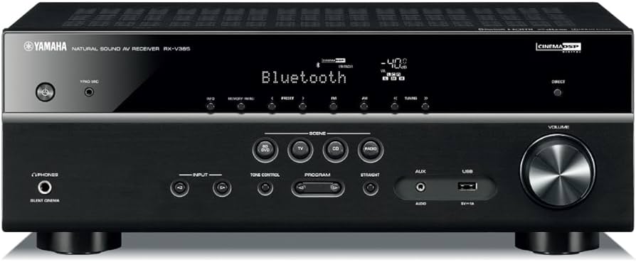 Amazon.com: YAMAHA RX-V385 5.1-Channel 4K Ultra HD AV Receiver