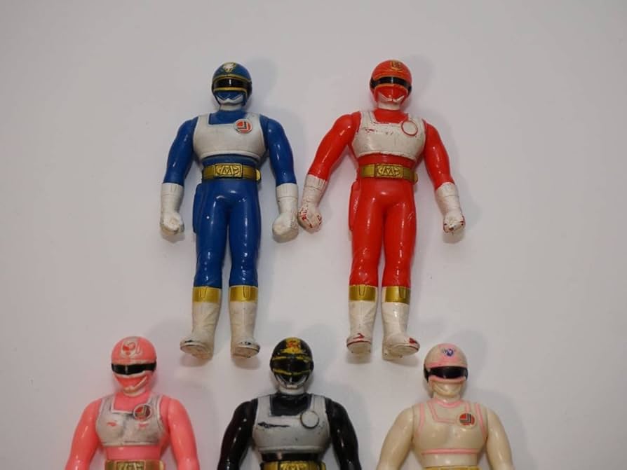 Amazon.co.jp: 電撃戦隊チェンジマン ソフビフィギュア 5体セット