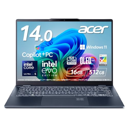 Amazon.co.jp: Acer ノートパソコン Swift 14 AI Core Ultra 5 16GB