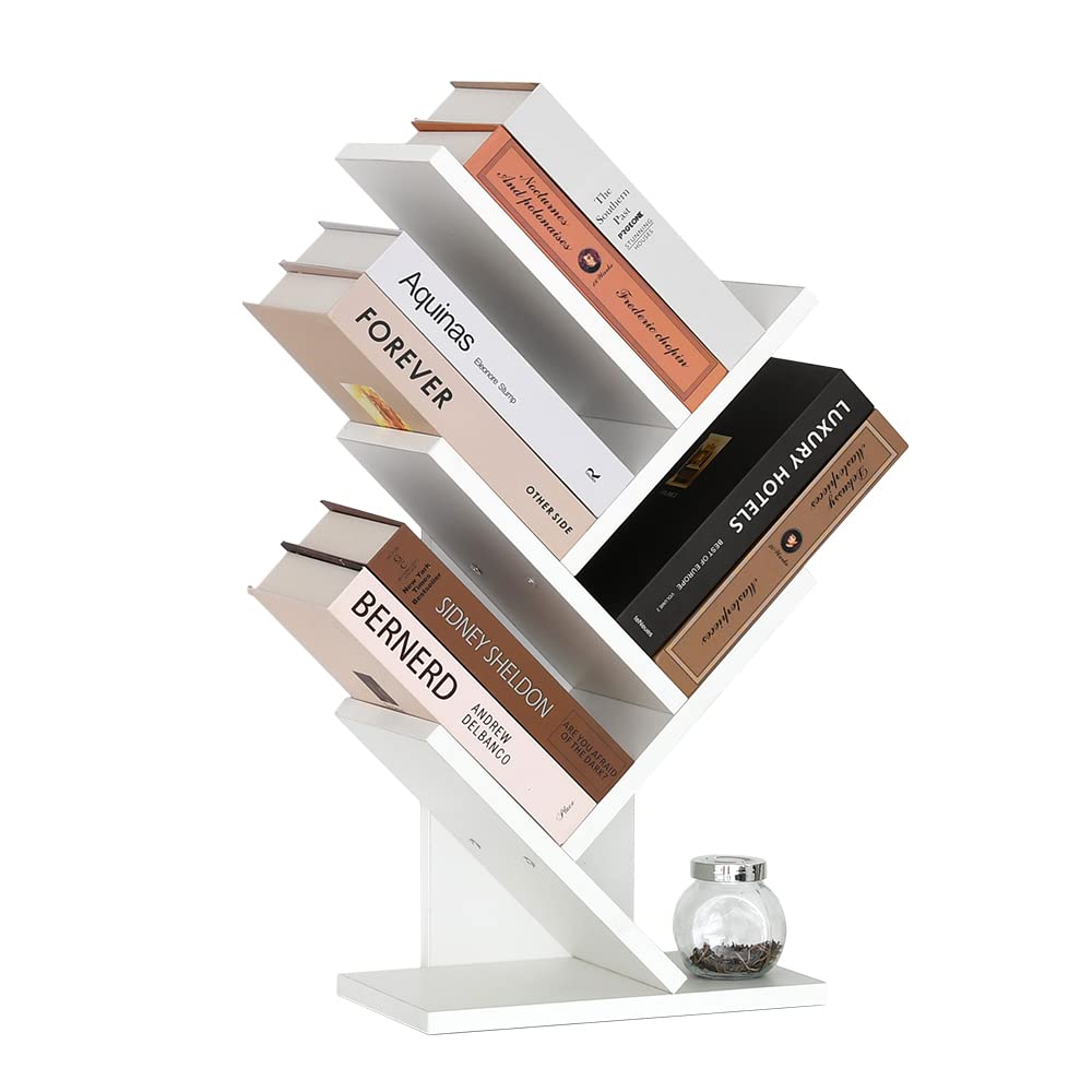 Amazon.co.jp: ブックスタンド デスク上置棚 卓上収納 ツリー型 本棚