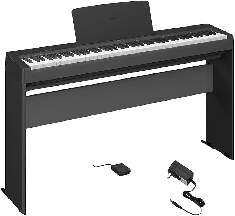 Amazon | YAMAHA P-145B ブラック 電子ピアノ 88鍵盤 専用スタンド