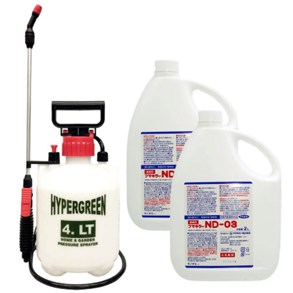 Amazon.co.jp: ノミ ダニ駆除用殺虫剤 フマキラー ND-03 2L×2本 ＋蓄圧