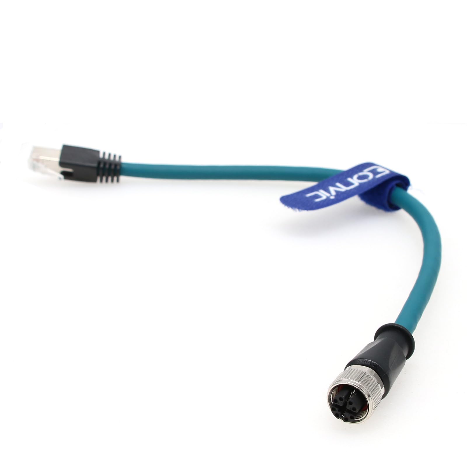 Amazon.co.jp: Eonvic M12 X コード 8 ピン メス - RJ45 Cat-7e ハイ