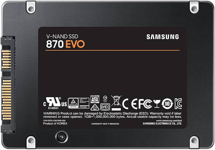Amazon.com: SAMSUNG 870 Evo 1TB 2.5in SATA III Internal Solid