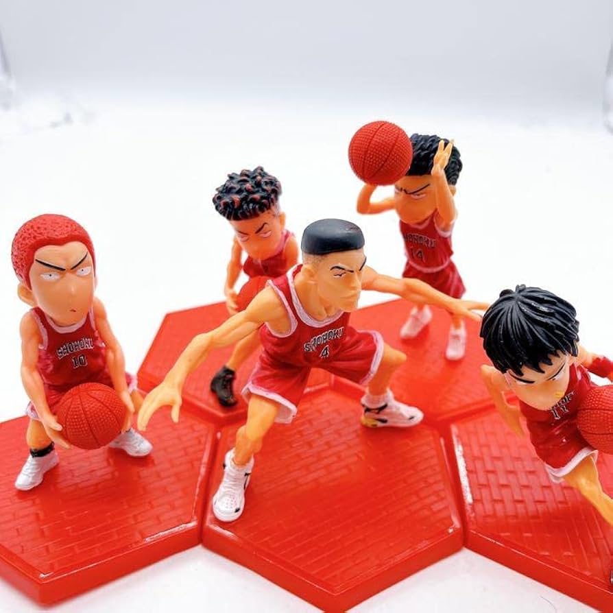 SLAM DUNK フィギュア 5体セット + カップ 新装版全巻セット SLAM DUNK