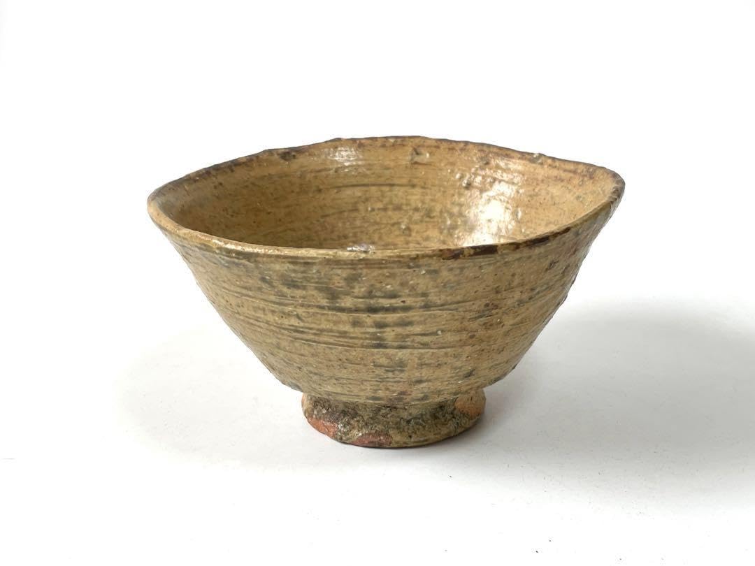 Amazon.co.jp: 陶芸家 作家物 森田無想 伊羅保 茶碗 黄伊羅保 抹茶碗