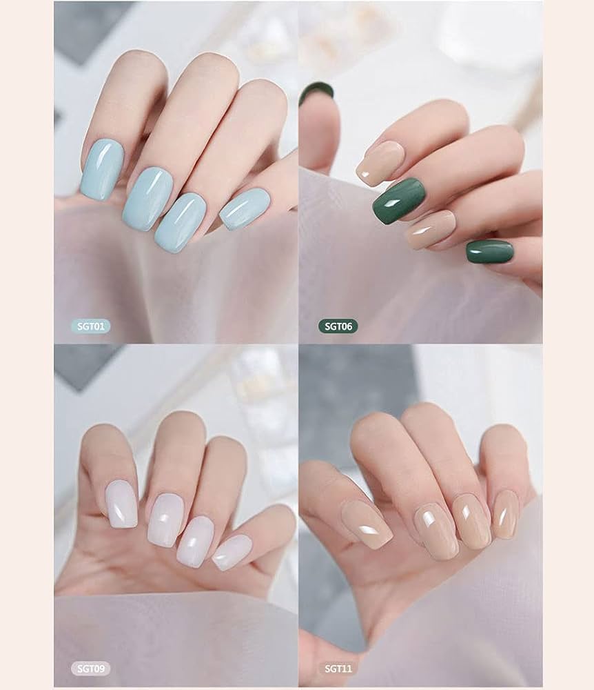 Amazon | ソリッドクリームジェルネイルセットネイルアート用ジェル