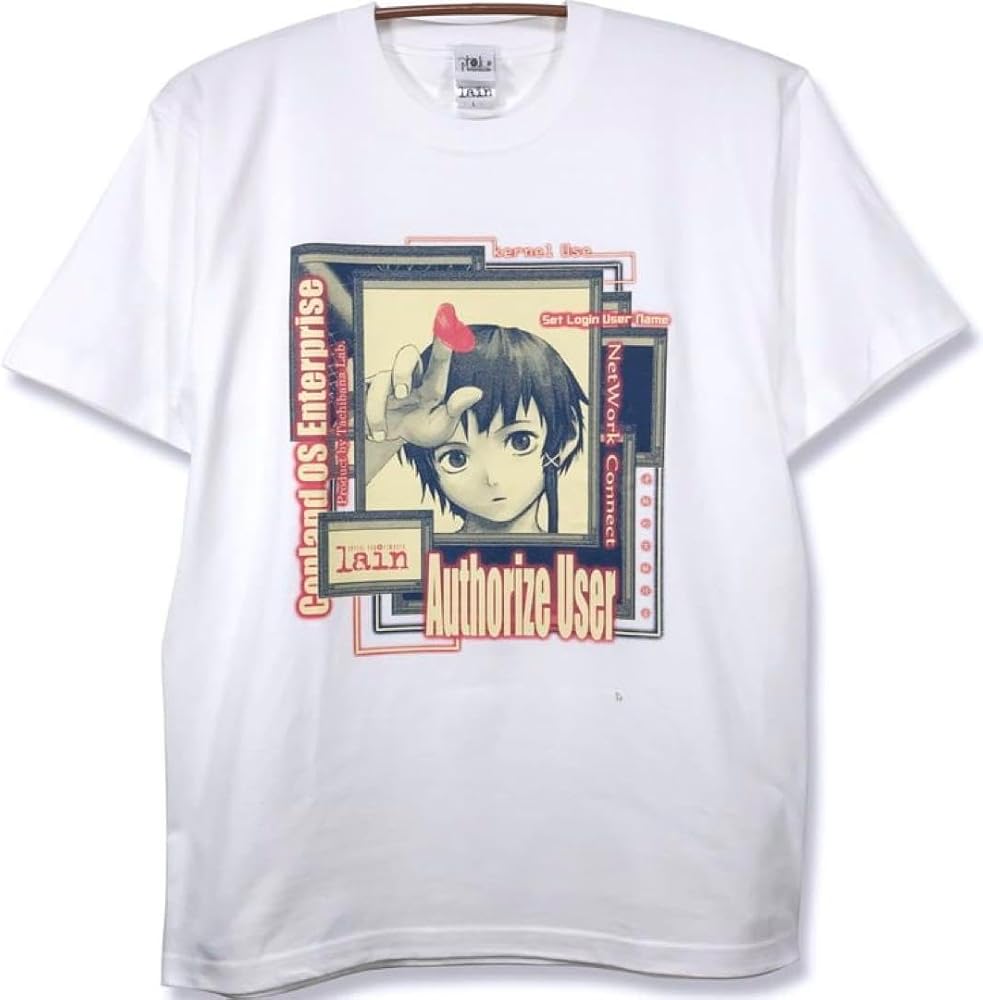 Amazon.co.jp: serial experiments lain Tシャツ Mサイズ ゲーム : ホビー