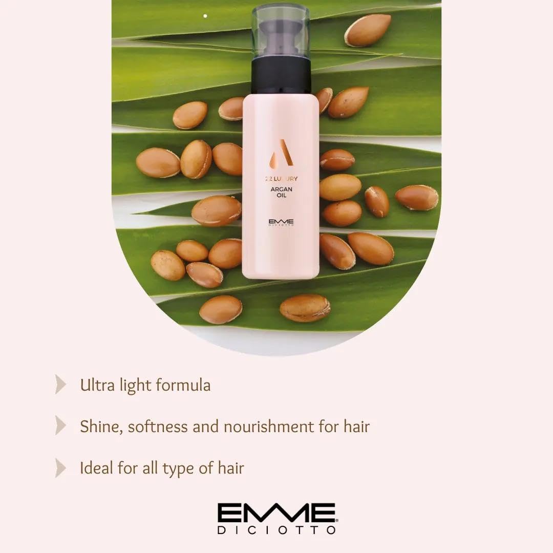 Amazon.com: EMME DICIOTTO 22 Luxury Argan Oil 3.38 oz | 100ml