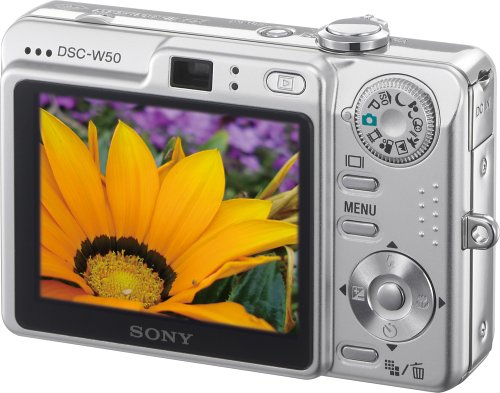 Amazon.com : Sony Cybershot DSCW50 6MP Digital Camera with 3x