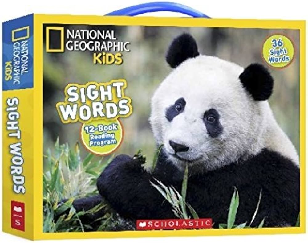 National Geographic Kids 36 Sight Words Box Set 12-Book Reading