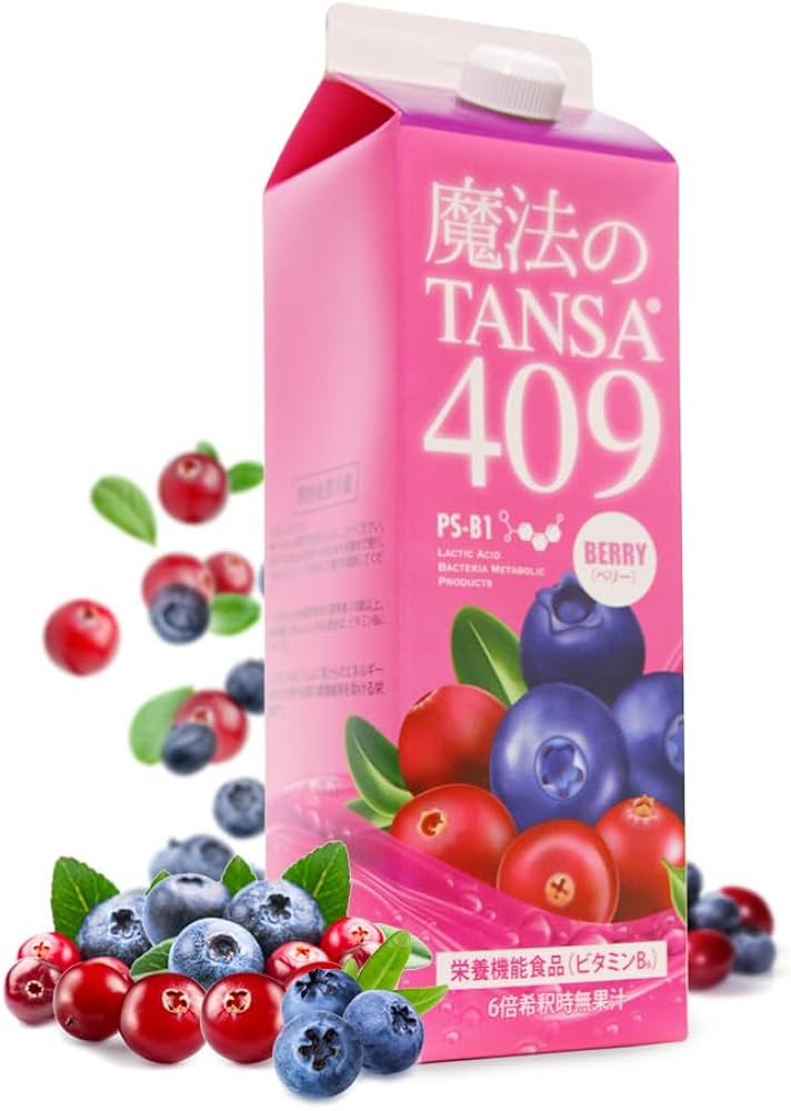 Amazon.co.jp: 魔法のTANSA(タンサ)409 ベリー味 1000ml 希釈タイプ 短