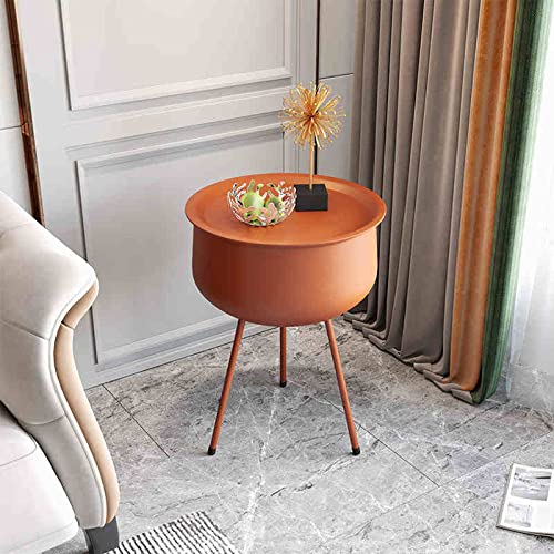 Amazon｜サイドテーブル、ラウンドコーヒーテーブル、収納スペース付き